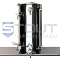 27 Gallon HERMS Hot Liquor Tank for electric Low Oxygen brewing.